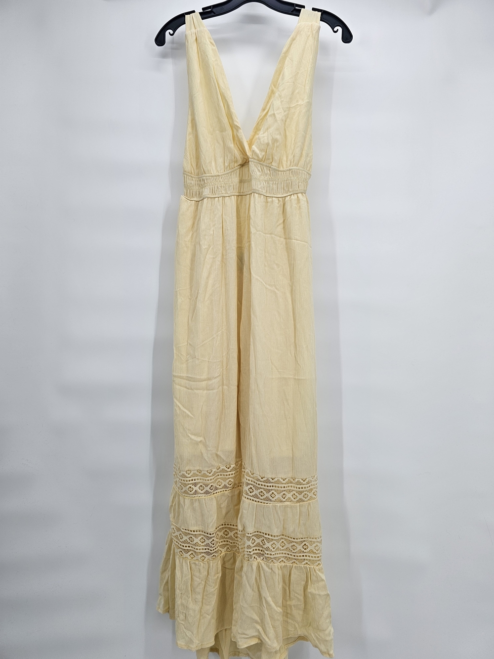 Butter Yellow Maxi Dress Arden B. Large